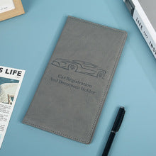 🚗 Car Registration & Insurance Document Holder | Premium PU Leather Organizer