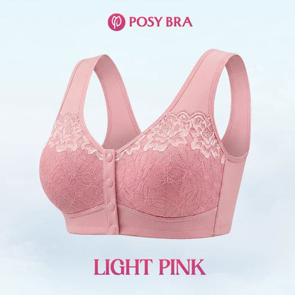 Posy Bra - Front Closure Breathable Cotton Lifting Bra for Seniors