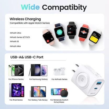 ⚡ 3-in-1 Magnetic Charger Block