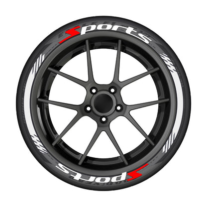 4Pcs 3D Car Tire Stickers – Waterproof Universal Wheel Decals | Motorcycle Auto Exterior Accessories