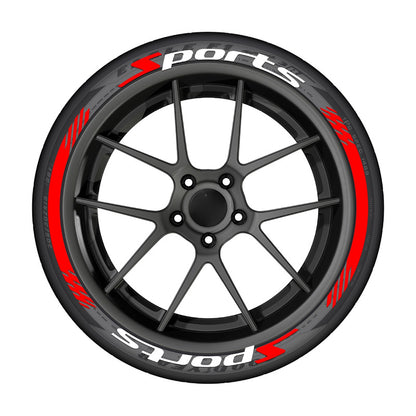 4Pcs 3D Car Tire Stickers – Waterproof Universal Wheel Decals | Motorcycle Auto Exterior Accessories