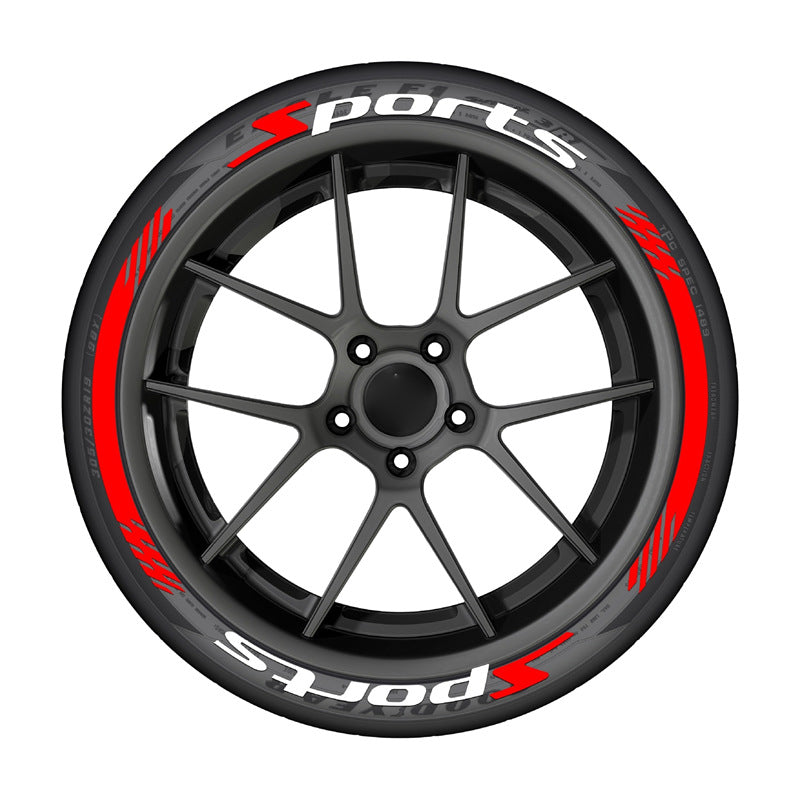 🔥 8PCS 3D Tire Lettering Stickers – Thickened Wheel Sidewall Decals for Cars & Motorcycles