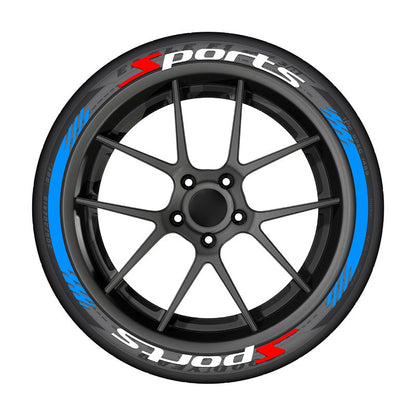 🔥 8PCS 3D Tire Lettering Stickers – Thickened Wheel Sidewall Decals for Cars & Motorcycles