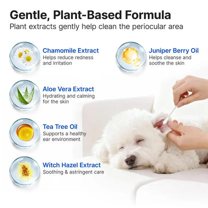 ✨Pet Ear Cleaning Swabs – 100 Pack, Gentle & Alcohol-Free for Dogs & Cats