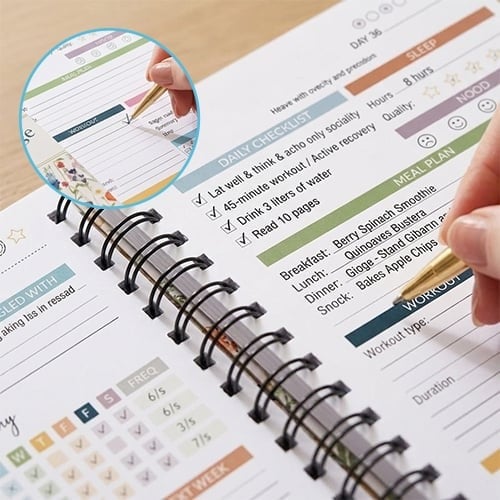 75-Day Soft Challenge Tracking Notebook – Daily Habit Tracker for Wellness, Mindset & Real Progress