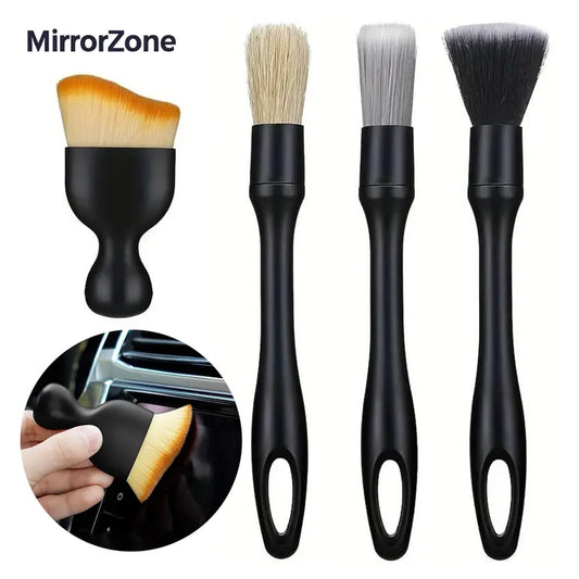4-Pack Car Detailing Brushes – Soft & Scratch-Free