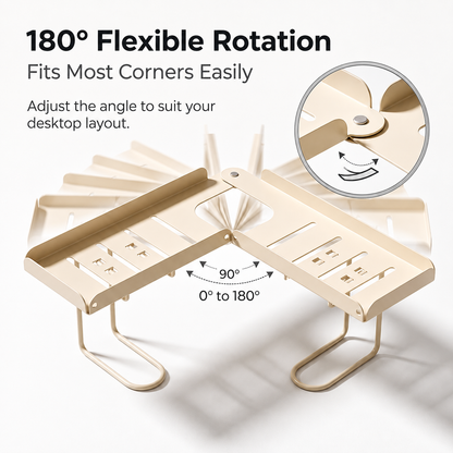 Adjustable Foldable Over-Faucet Shelf Organizer