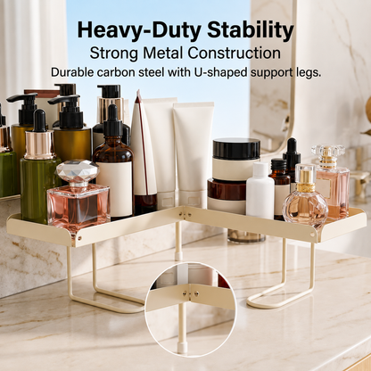 Adjustable Foldable Over-Faucet Shelf Organizer