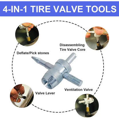 🚗 Tire Valve Repair Tool Kit | Fast Valve Stem Replacement Tool