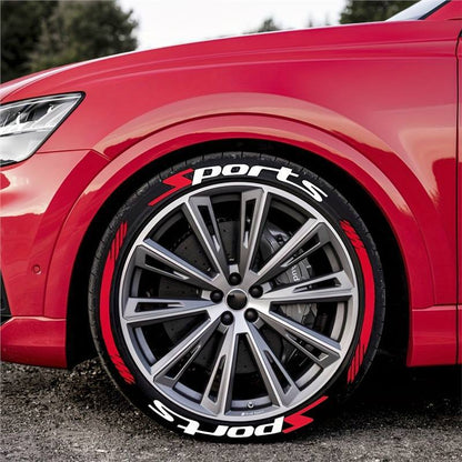🔥 8PCS 3D Tire Lettering Stickers – Thickened Wheel Sidewall Decals for Cars & Motorcycles