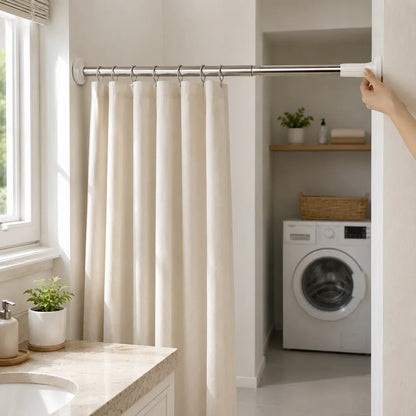 ✨Drill-Free Adjustable Tension Rod – No Drilling, No Damage