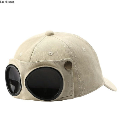🕶️ Men's Outdoor Comfort Cap | Curved Visor Hat with Convenient Glasses Slot for Everyday Adventures 🌿