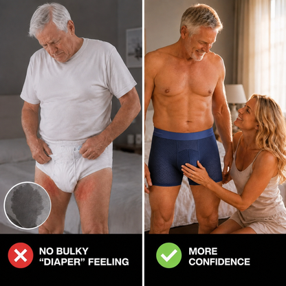 Premium Leakproof Ice Silk Mesh Men's Boxer Briefs