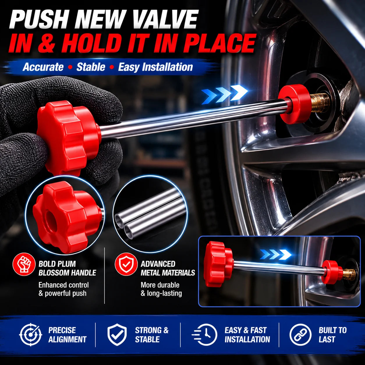 🚗 No More Slow Leaks – Tire Valve Repair Tool Kit for Quick DIY Replacement