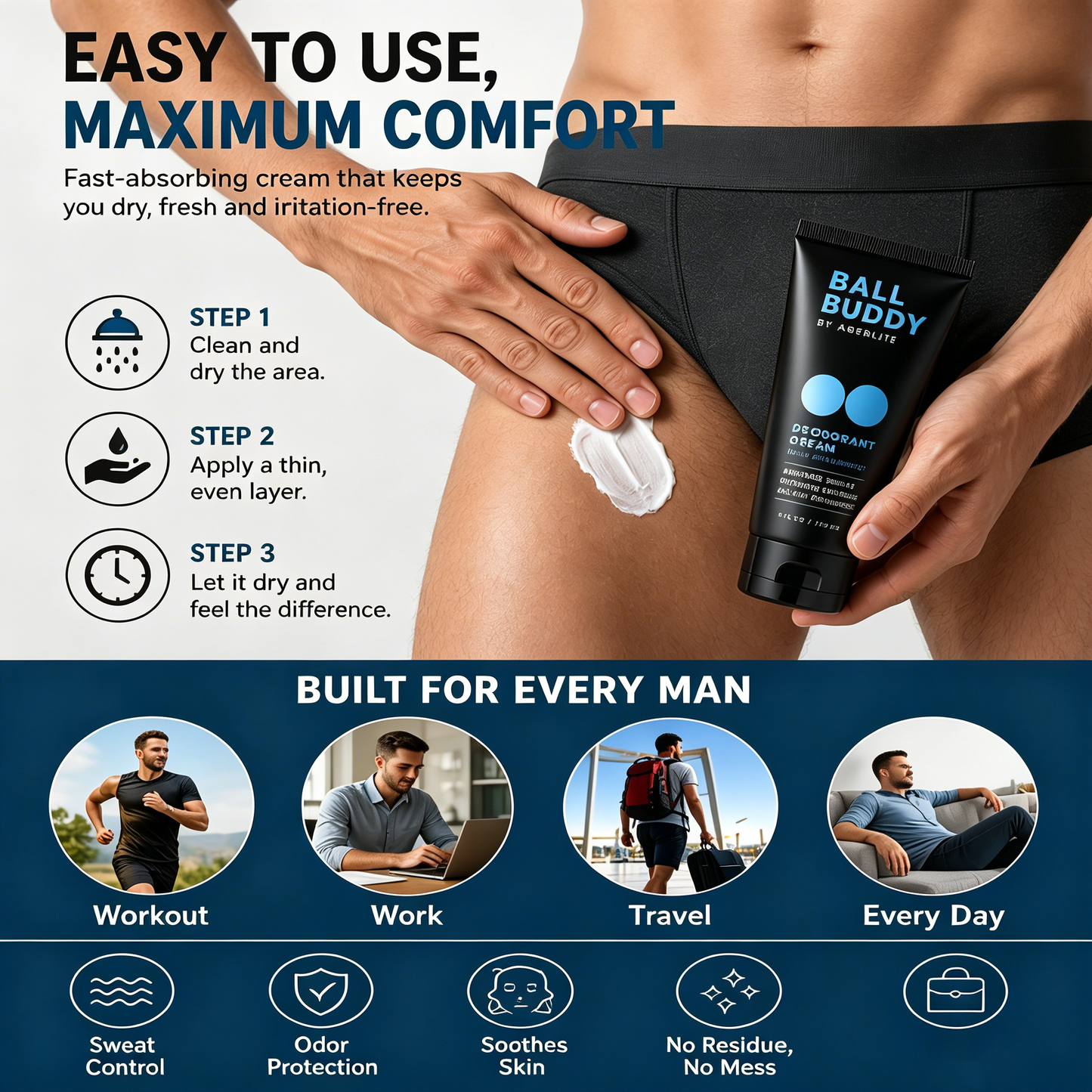 🔥 Best Seller | Deodorant Cream for Men