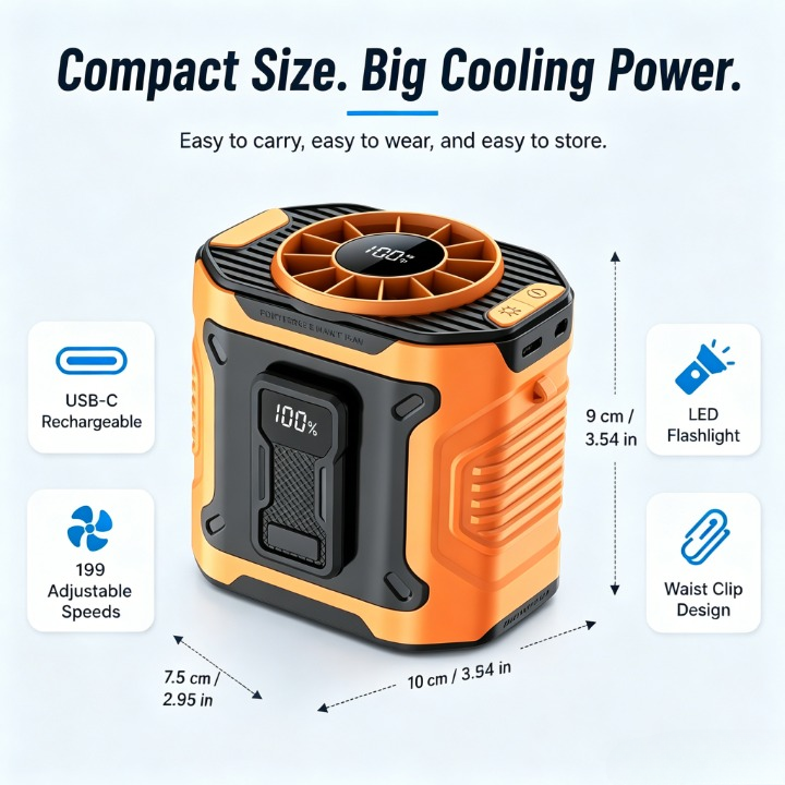 🔥USB Rechargeable Handheld Portable Fan