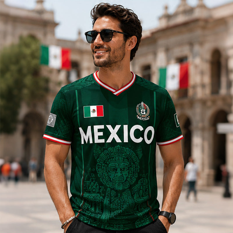2026 Mexico Soccer Jersey – Retro Chichén Itzá Pyramid Football Shirt 🇲🇽⚽