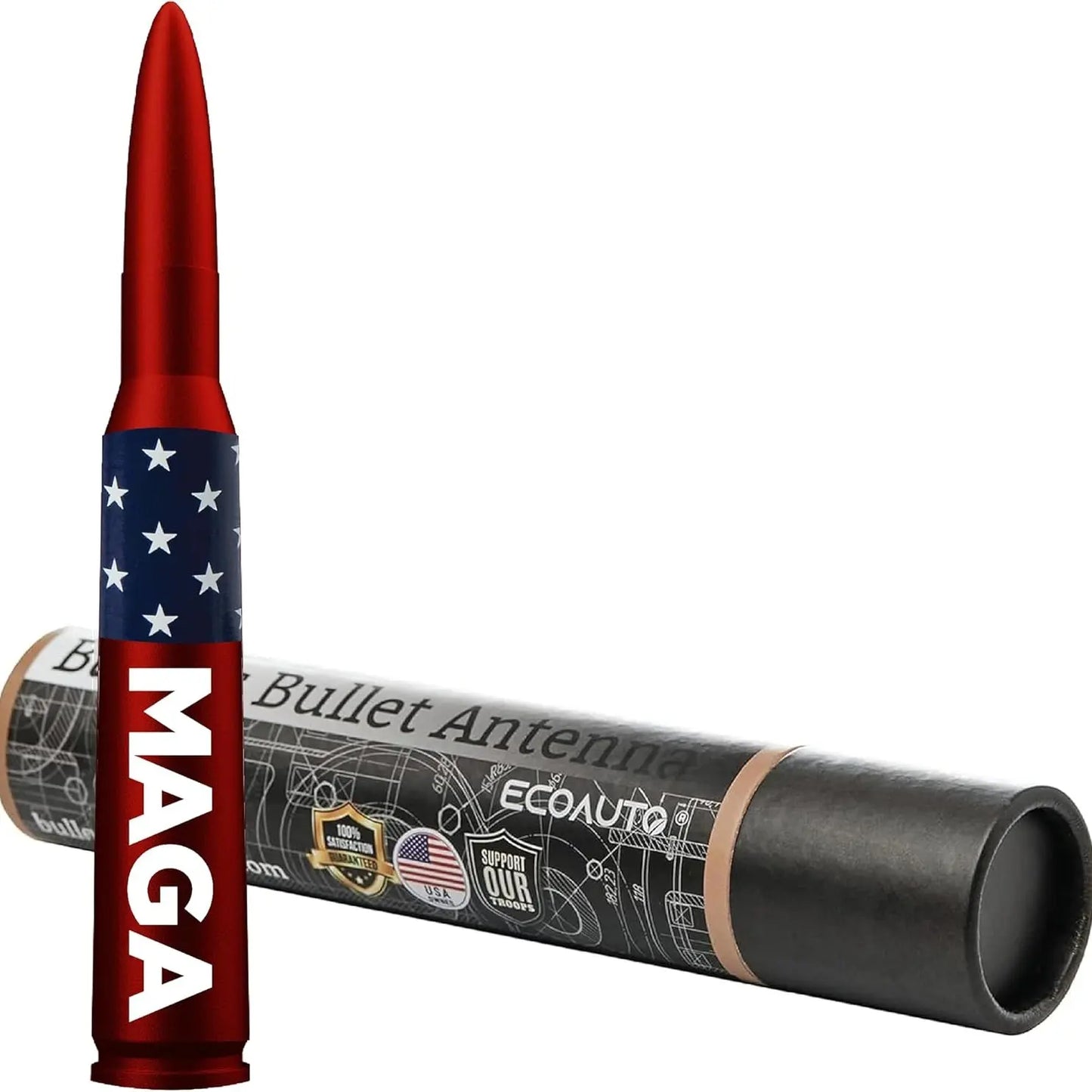 🔥 49% OFF | Universal 50 Cal Bullet Antenna | 9 Adapters Included | Fits Most Vehicles