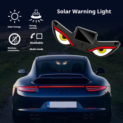 Dynamic LED Rear Window Display for Car – Vampire Devil Eye Emoji Panel