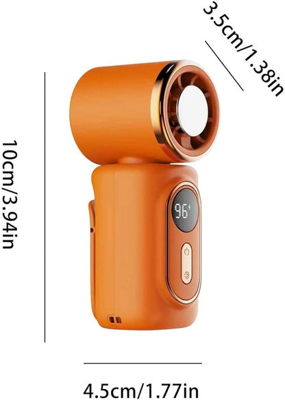 🌬️ Mini Portable Handheld Clip Fan – 3-in-1 Rechargeable 3000mAh Battery 🔋