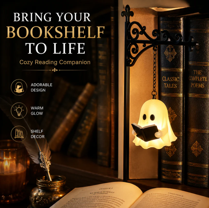Vintage LED Library Lantern 📚 Cozy Bookshelf Light & Gift For Book Lovers