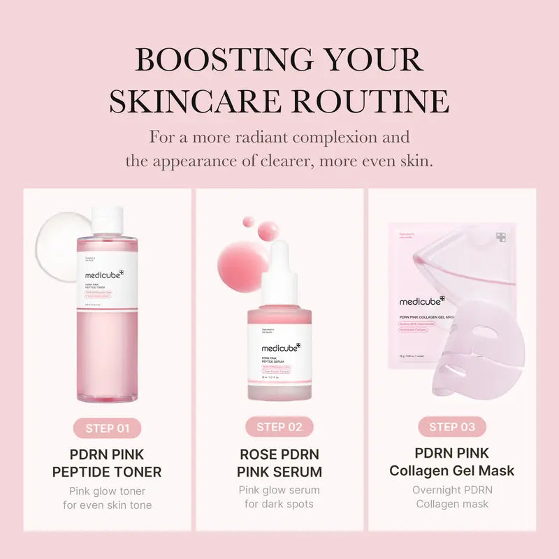 The Pink Glow Rescue – PDRN Collagen Gel Mask for Bouncy, Glass Skin