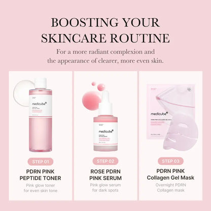The Pink Glow Rescue – PDRN Collagen Gel Mask for Bouncy, Glass Skin