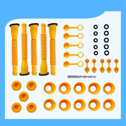 🔥 Universal Gas Can Spout Replacement Kit — Flexible Leak-Proof Nozzle, Fits 1–10 Gal Cans