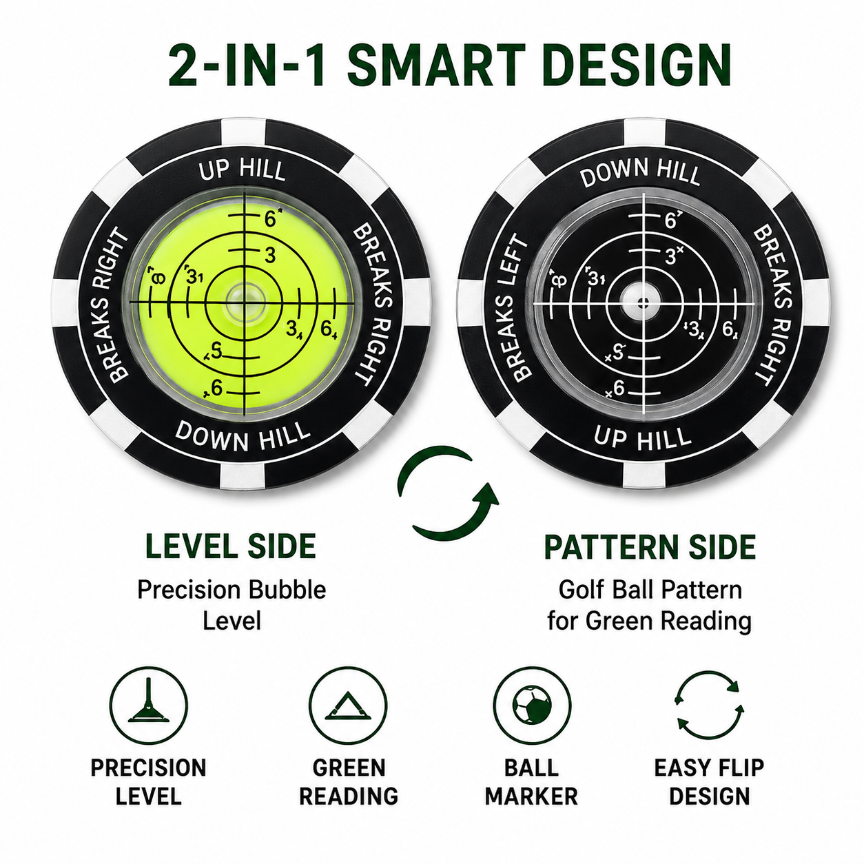 🏌️‍♂️High-Precision Golf Green Reader – Portable Putting Slope Level Training Tool