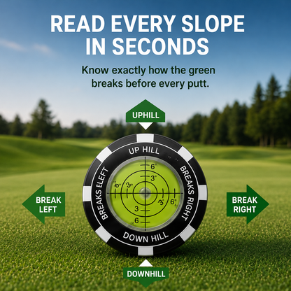 🏌️‍♂️High-Precision Golf Green Reader – Portable Putting Slope Level Training Tool