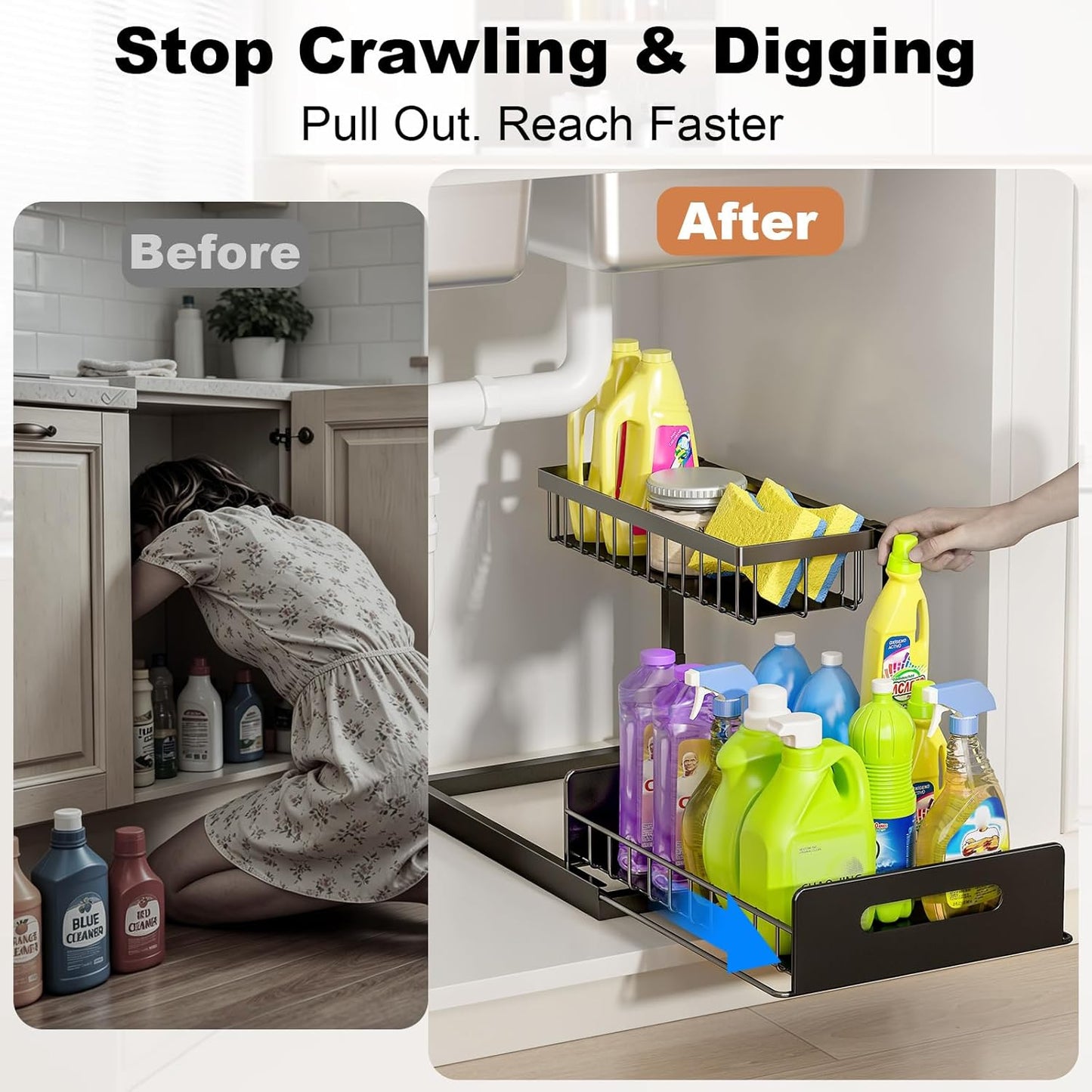 Under Sink Organizer,Gift for Mother