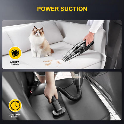 ✨Mini Cordless Handheld Vacuum Cleaner – 120W Powerful Suction, Portable & Rechargeable