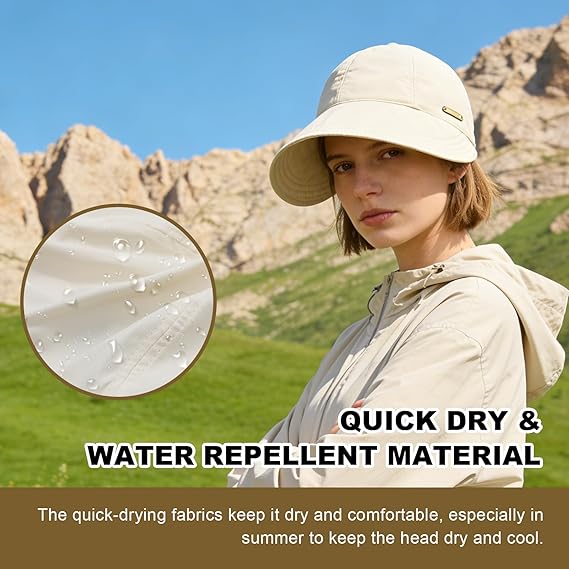 ✨SUN PROTECTION, BUT MAKE IT CHIC - Women's Wide Brim Sun Visor Hat