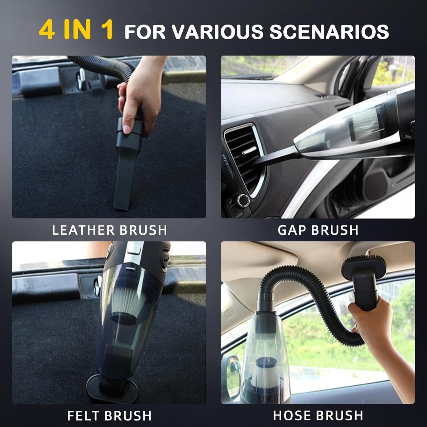 ✨Mini Cordless Handheld Vacuum Cleaner – 120W Powerful Suction, Portable & Rechargeable