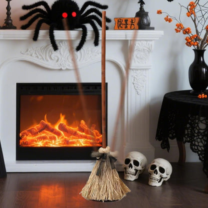 Self-Moving Halloween Witch Broom: Motion-Activated Spooky Decor
