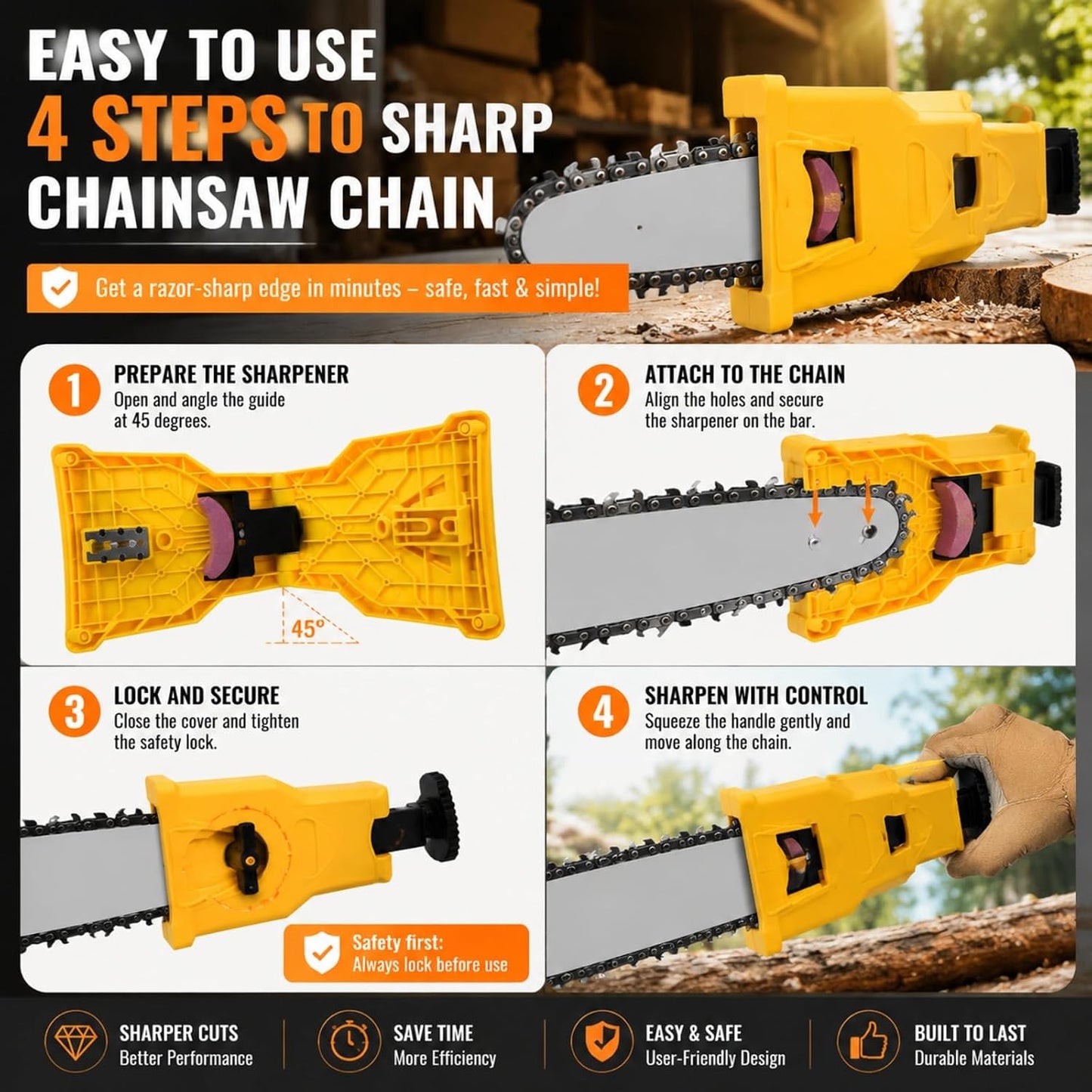 ✨Portable Chainsaw Sharpener Tool