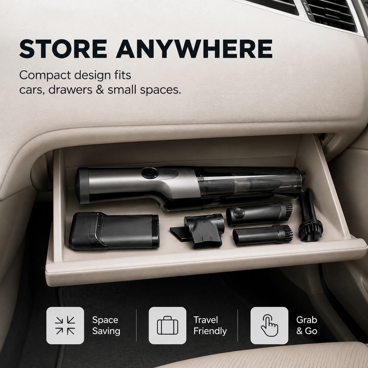 Cordless Handheld Vacuum - Ultra-Light & Powerful