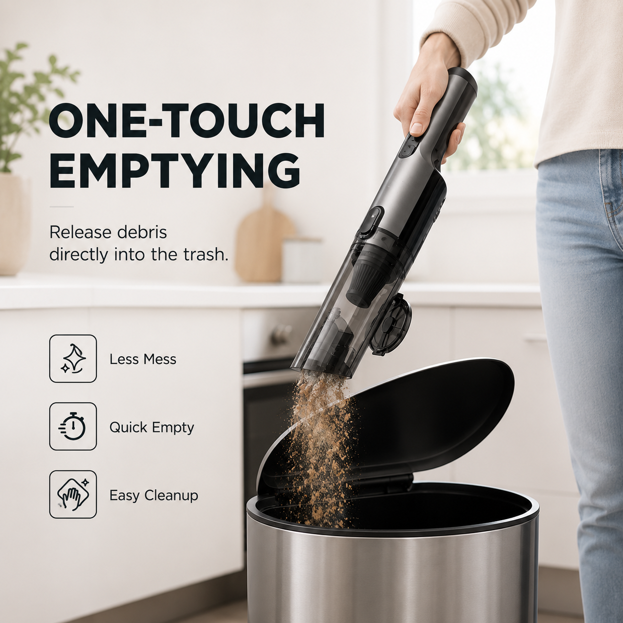 Cordless Handheld Vacuum - Ultra-Light & Powerful