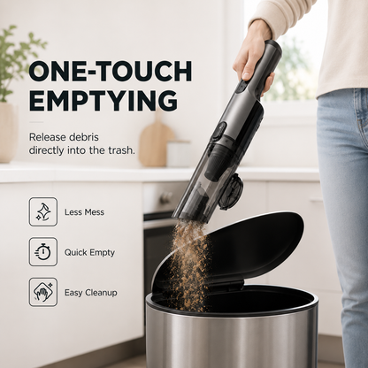 Cordless Handheld Vacuum - Ultra-Light & Powerful