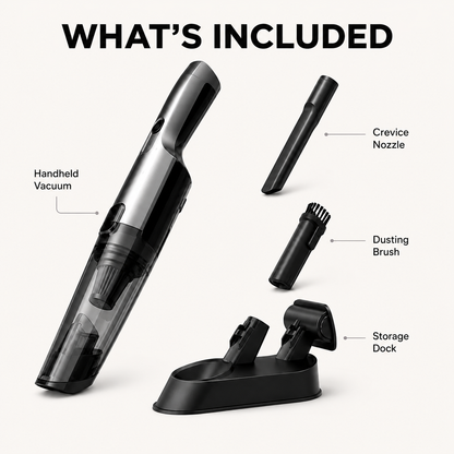 Cordless Handheld Vacuum - Ultra-Light & Powerful