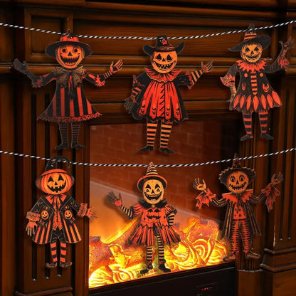 Vintage Halloween Wooden Garland Set 🎃