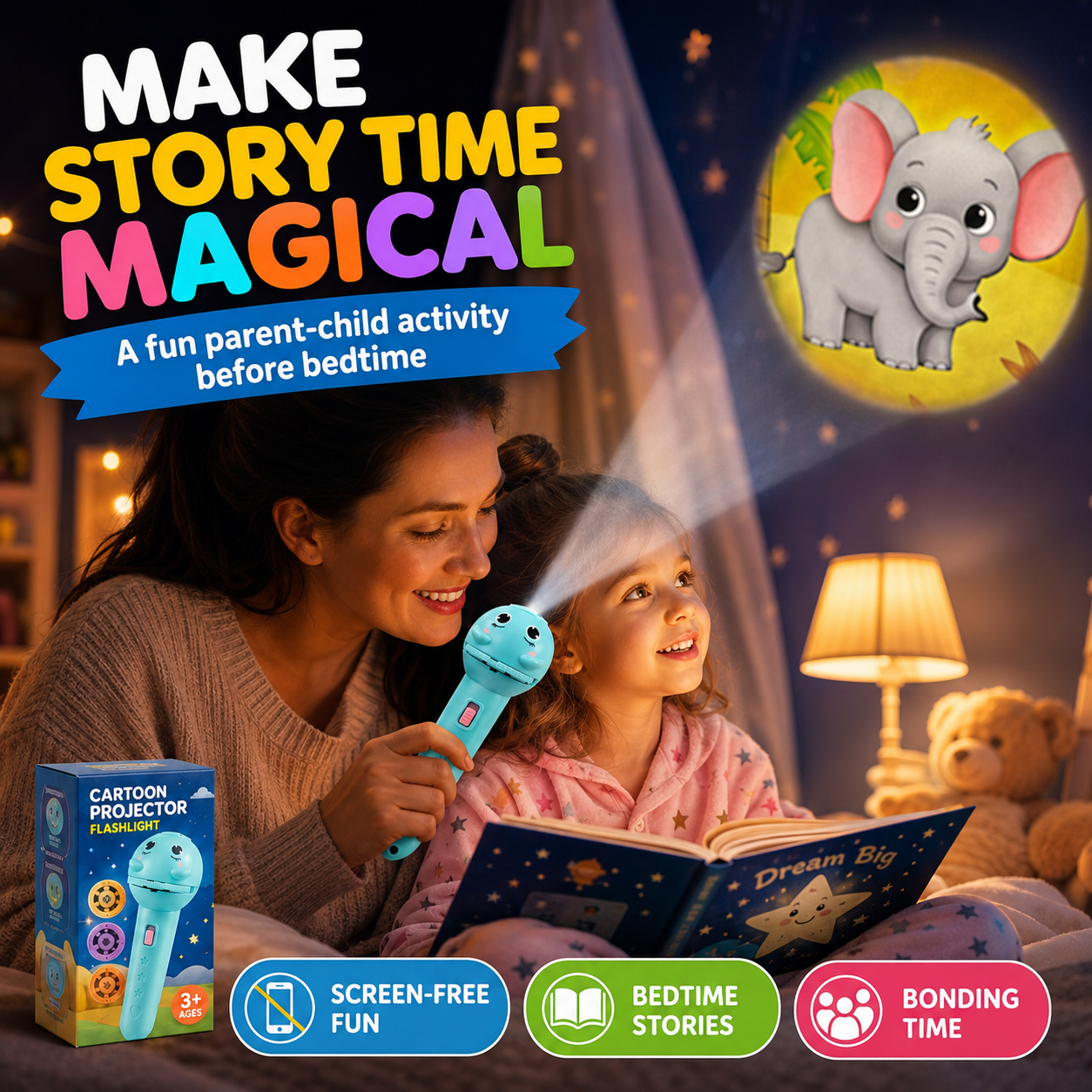 Kids’ Story Projector Flashlight