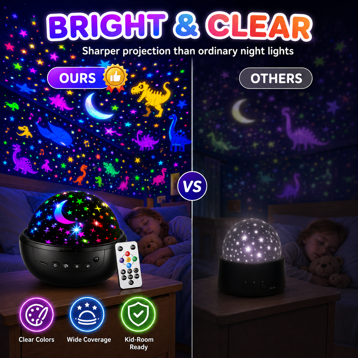 Kids Star Projector Night Light