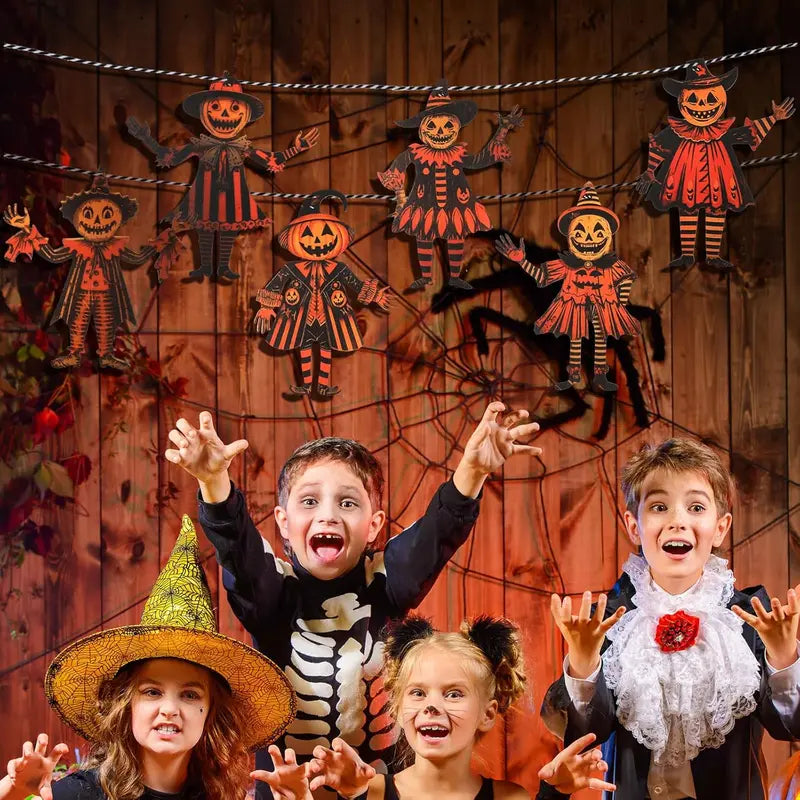 Vintage Halloween Wooden Garland Set 🎃