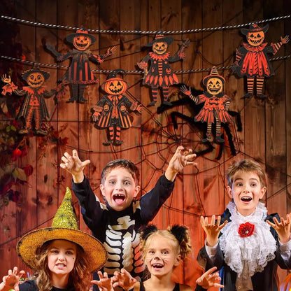 Vintage Halloween Wooden Garland Set 🎃