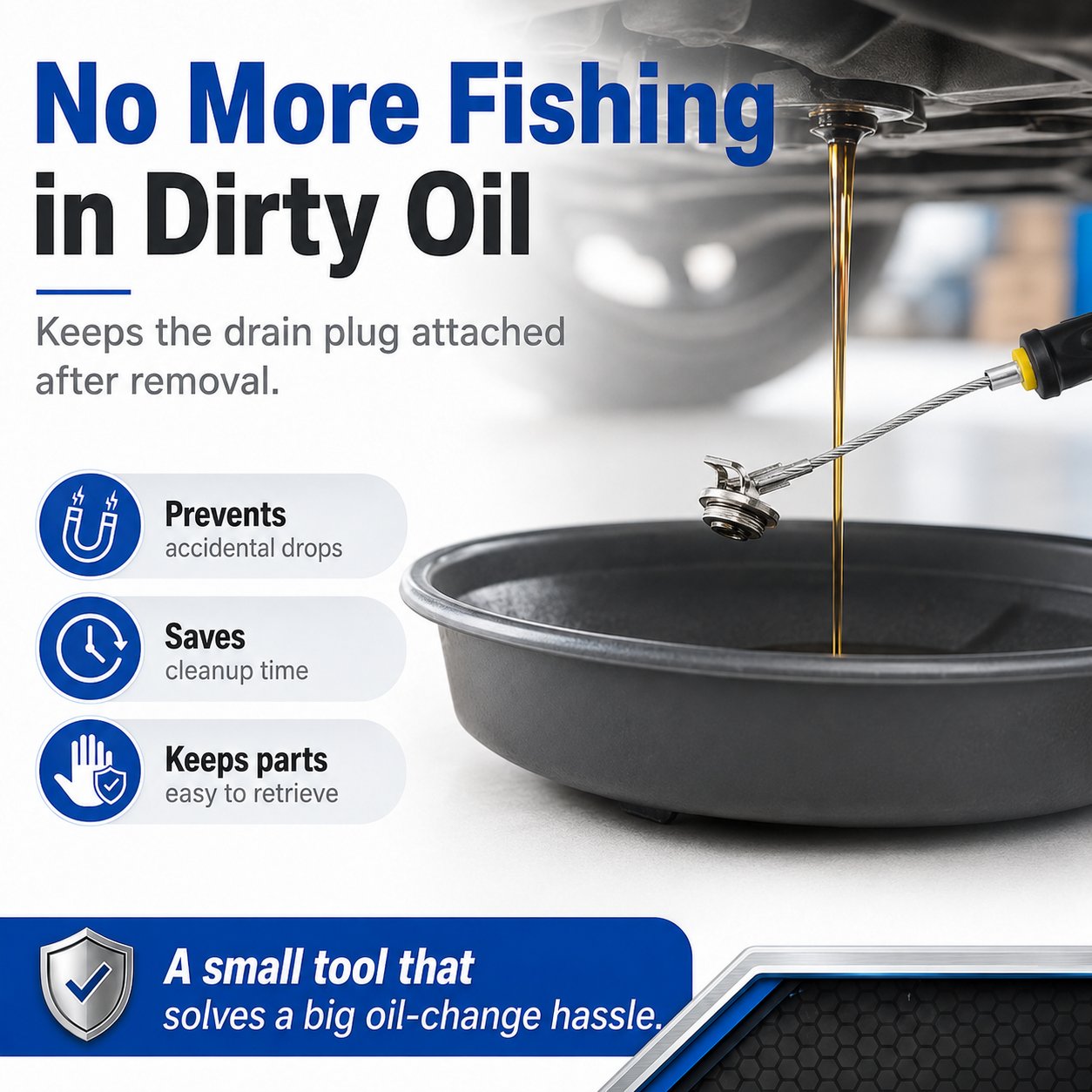 🔥HOT SALE 49% OFF✨Flexible Magnetic Oil Drain Plug Remover Tool