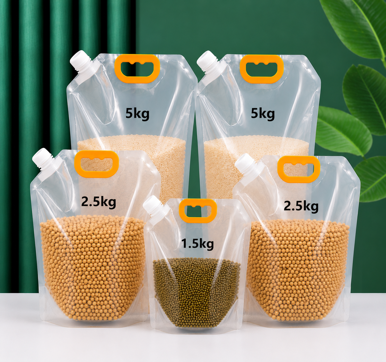 🥗5 Counts Reusable Food Sealed Bags