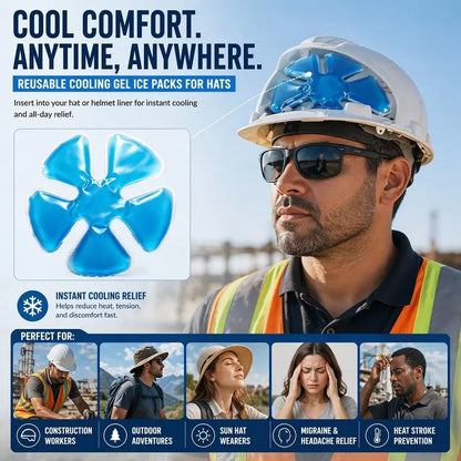 Cooling Gel Hat Inserts for Hard Hats & Caps