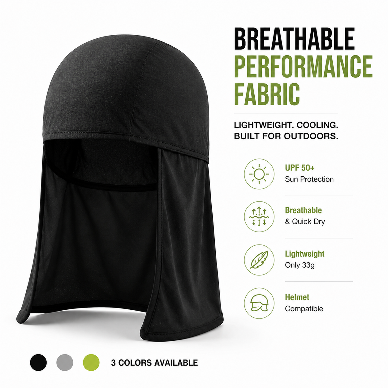 3-pack Cooling Skull Cap Elastic Hard Hat