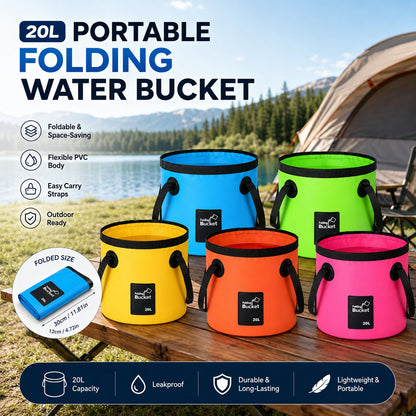 Portable Folding Water Storage Bucket🚰Your Go‐Anywhere Water Companion